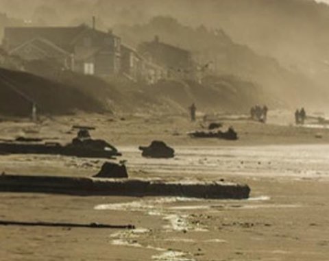 The same beach with the person removed